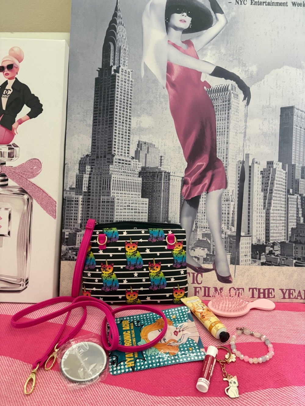 LUV Betsey by Betsey Johnson  Crossbody Bag - Pink Accent - Picture 3 of 10